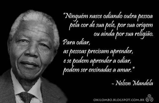Frases de reflexão Nelson Mandela 