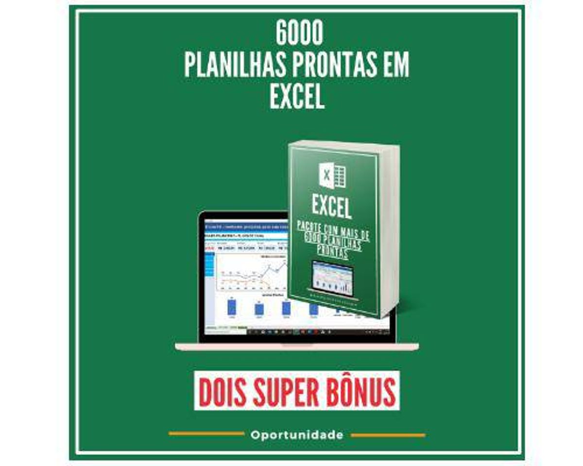 Moda O Melhor pacote do Excel com planilhas editáveis .