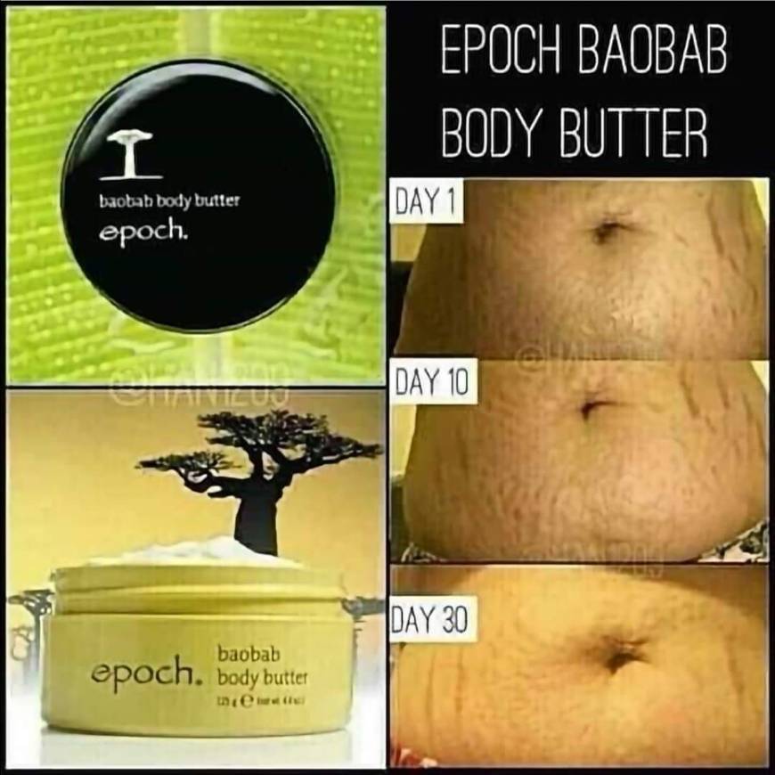 Producto Epoch baobab body butter