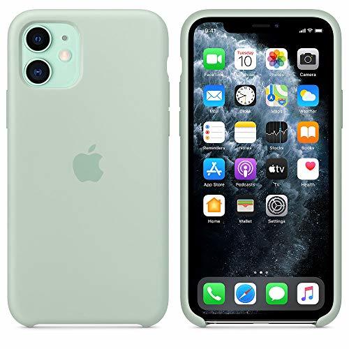 Electrónica Funda Silicona para iPhone 11 Silicone Case, Logo Manzana, Textura Suave, Forro