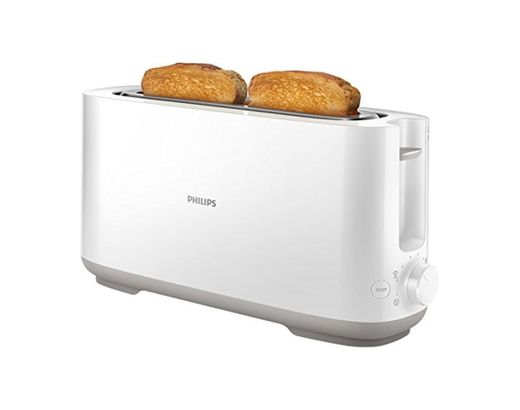 Philips Viva Collection Tostadora, 950 W, Plástico, Blanco