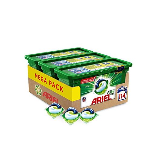 Ariel 3en1 PODS Original Detergente En Cápsulas Superconcentrado: Limpia, Quita Manchas, Ilumina