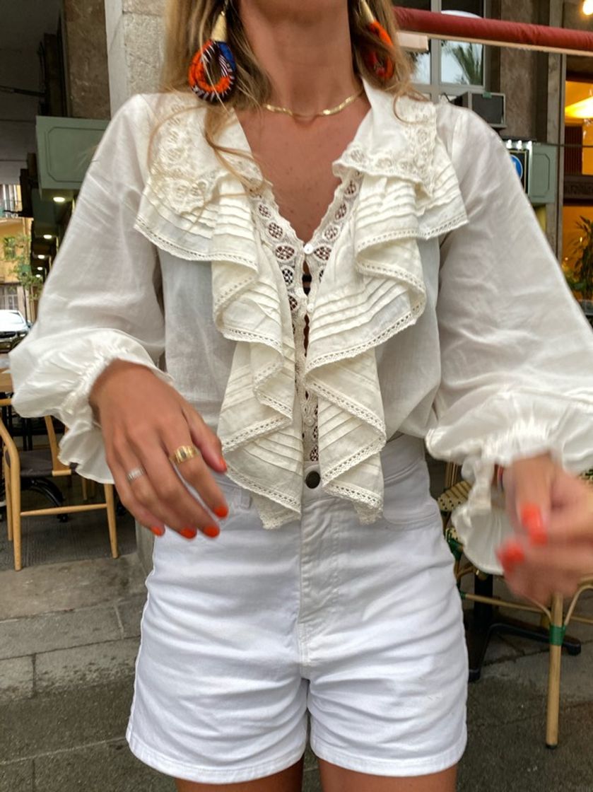 Social Blusa volantes entredós