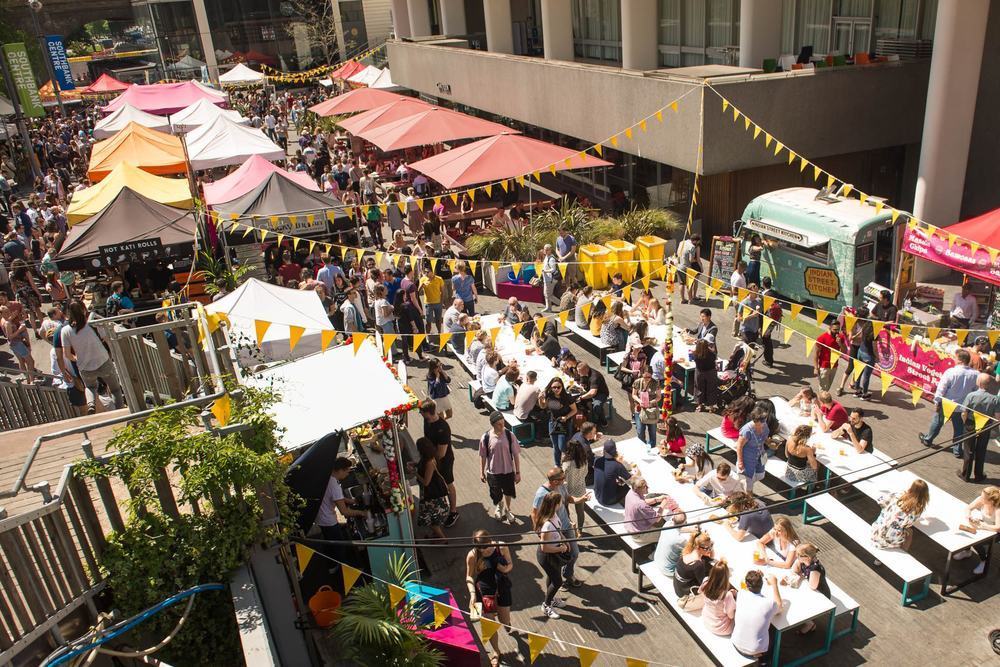 Lugar Southbank Centre Food Market