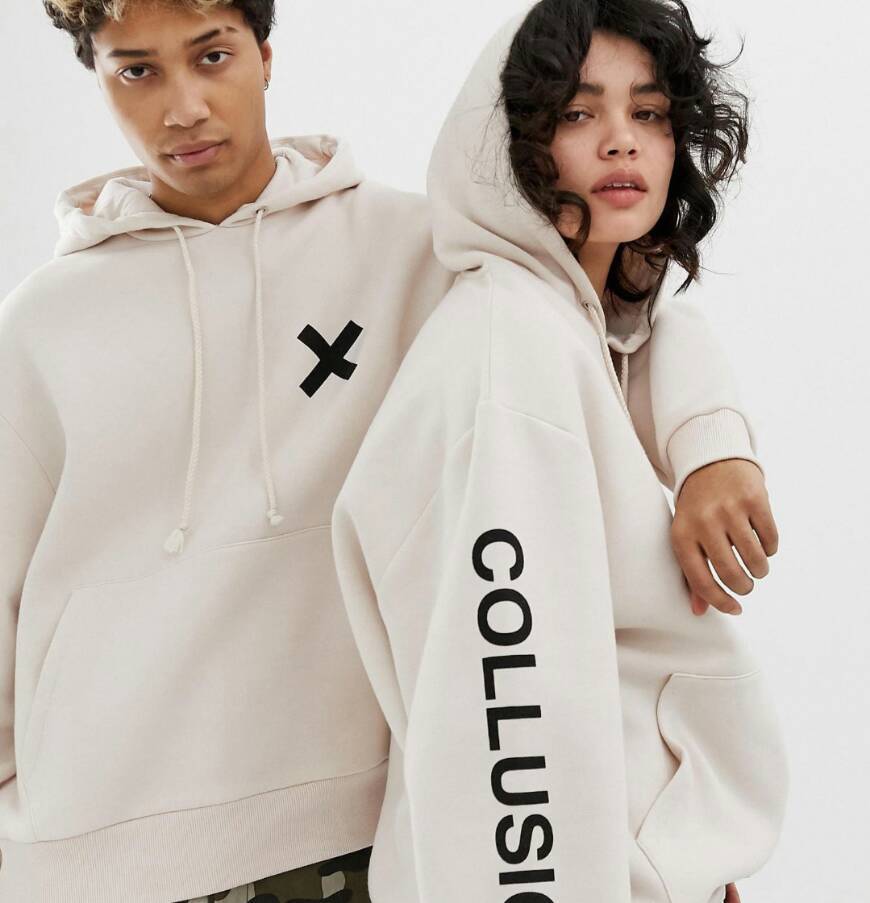 Fashion Sudadera Blanca Collusion