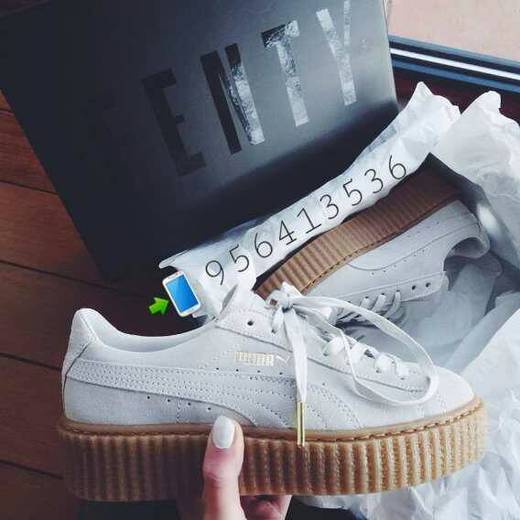 PUMA CREEPER BY RIHANNA BLANCAS MARRON