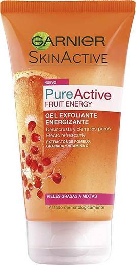 Garnier Skin Active Pure Active Fruit Energy Gel Exfoliante 