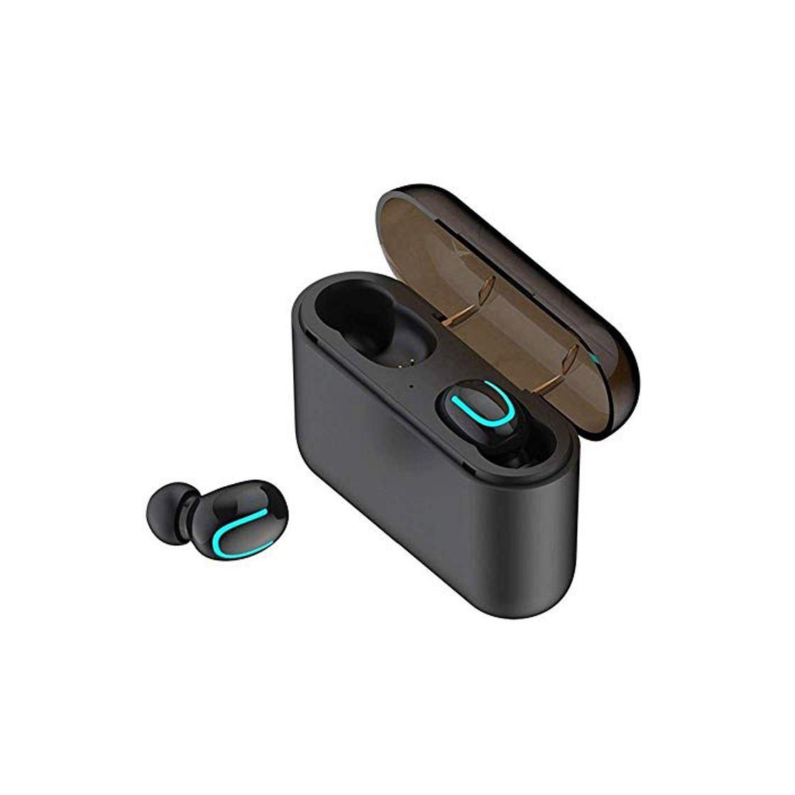 Electronic COOLEAD Mini Auriculares Inalambricos Bluetooh 5.0 Invisibles con Caja de Carga para