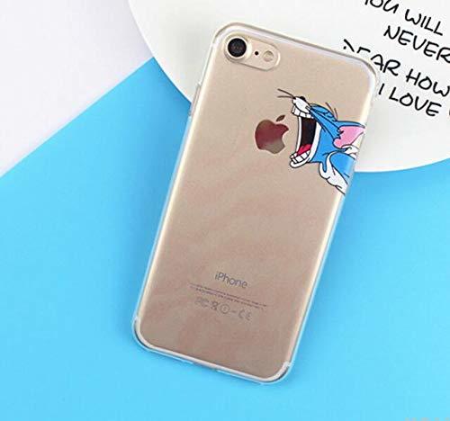 Electrónica Tom Jerry Gato Ratón Parejas TPU Cáscara Funda de Silicona Blanda Carcasas