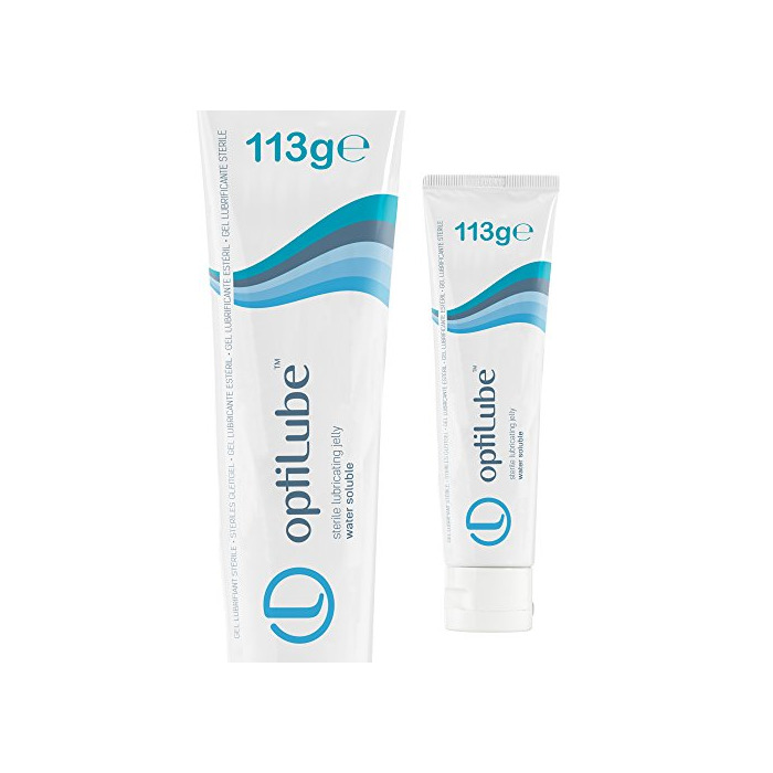 Belleza Tubos OptiLube: gelatina lubricante estéril en tubos de 5g, 42g, 82g, y