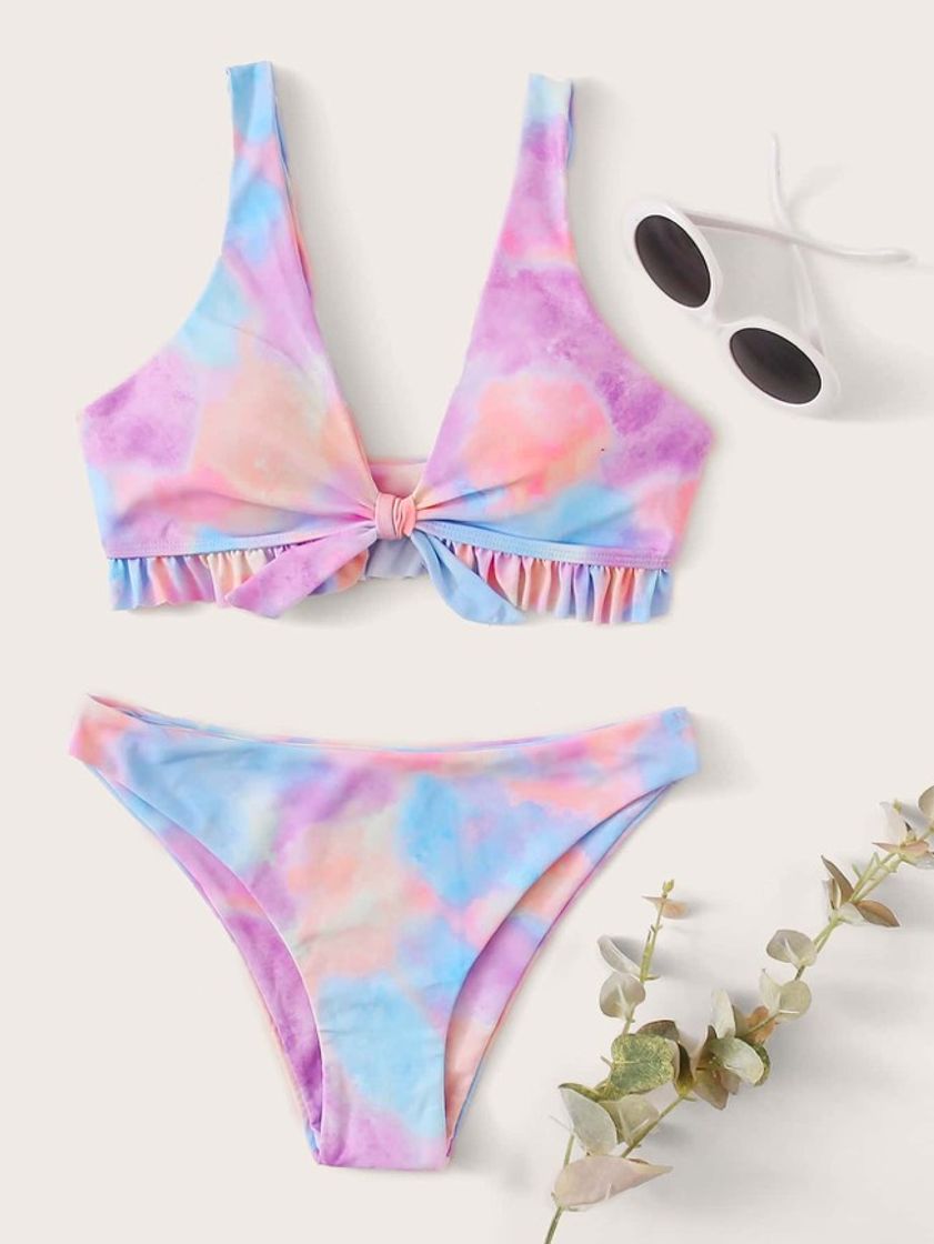 Moda Bikini tie-die multicolor