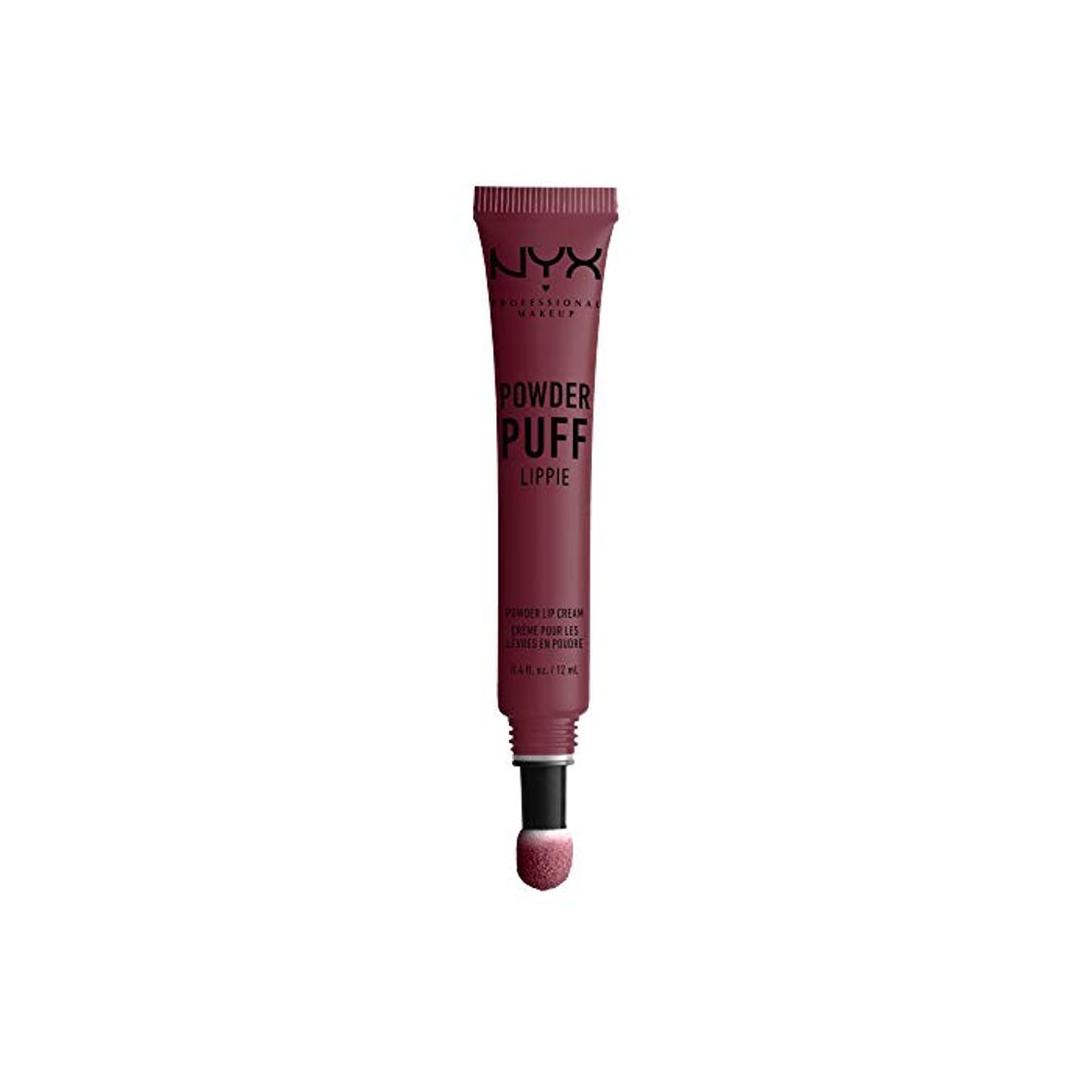 Social NYX PROFESSIONAL MAKEUP pintalabios mate larga duración Labial Poowder Puff Lippie Lip Cream Tono  7  Moody Color Cereza