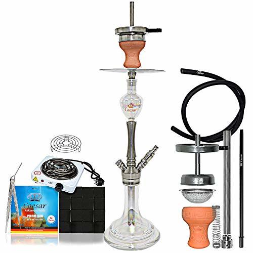 Producto Caesar Eiffel - Set de Shisha de Acero Inoxidable