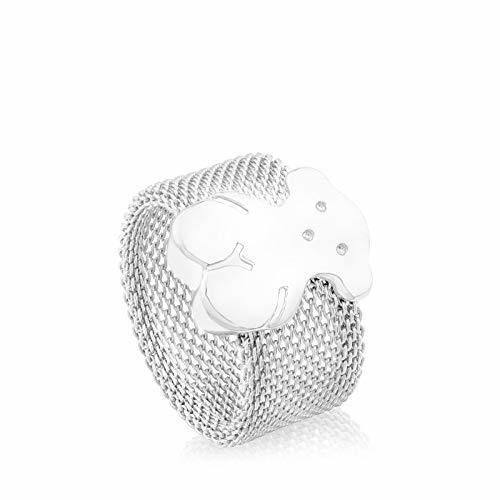 TOUS Anillo mujer Icon Mesh de plata primera Ley