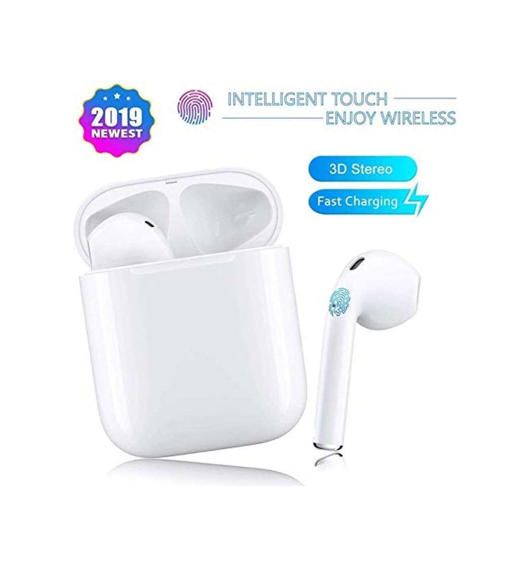 Social Auriculares inalámbricos Bluetooth 5.0, micrófono Incorporado y Caja de Carga, reducción de