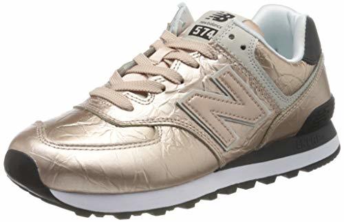 Moda New Balance 574v2, Zapatillas para Mujer, Dorado