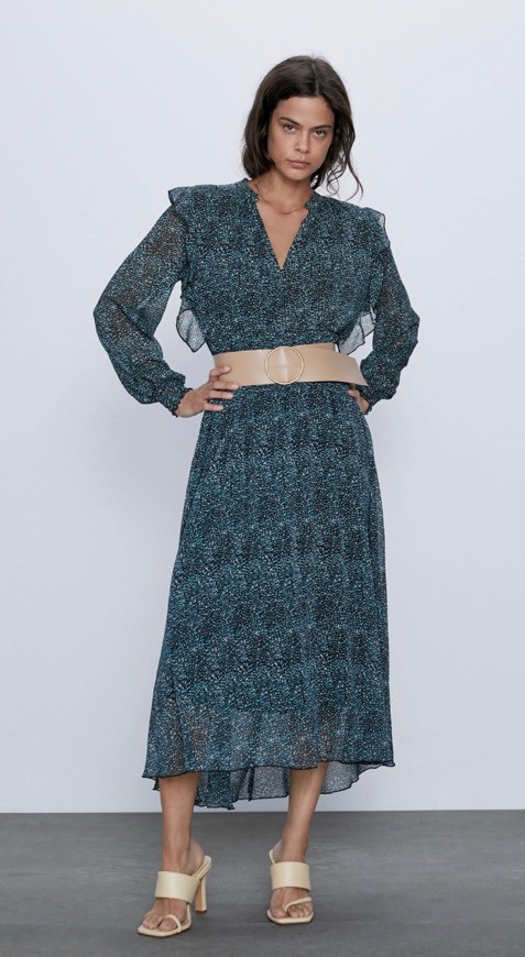 Social Vestido com cinto Zara