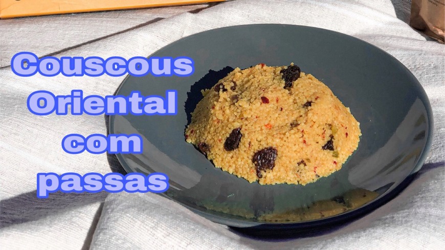 Moda Couscous Oriental com passas - Canal de Youtube