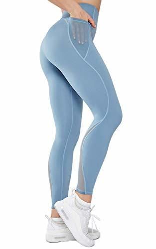 Gmardar Mallas para Mujer Cintura Alta Pantalones de Yoga Largos de Talle