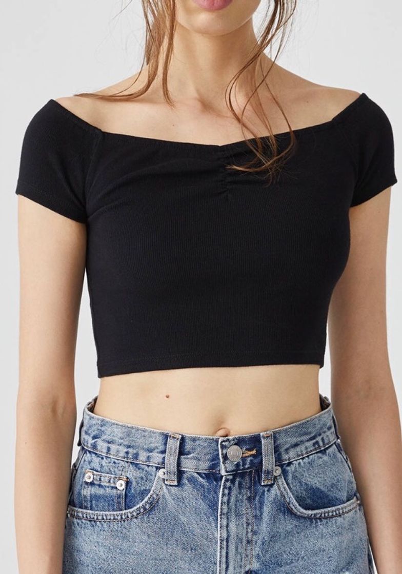 Moda Top negro PULL&BEAR 