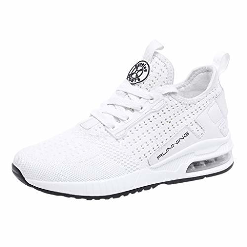 Fashion 2019 Zapatos cuña Mujer ZARLLE Mujer Zapatillas de Deporte Malla Air Cuña