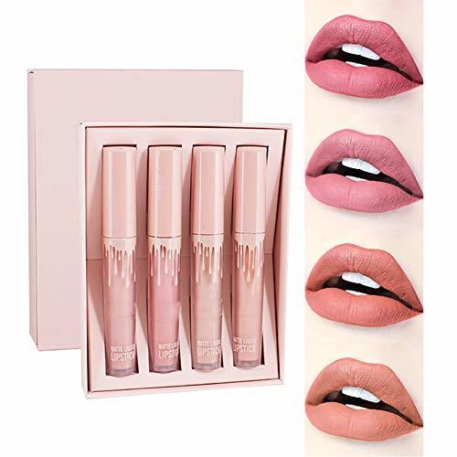 Belleza Beito 4 Unids/set Taza Antiadherente Lápiz Labial Impermeable Lipgloss Mate Lápiz Labial