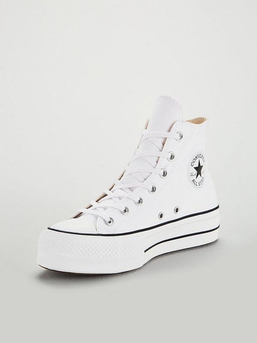 Social Converse Chuck Taylor CTAS Lift Hi, Zapatillas para Mujer, Blanco