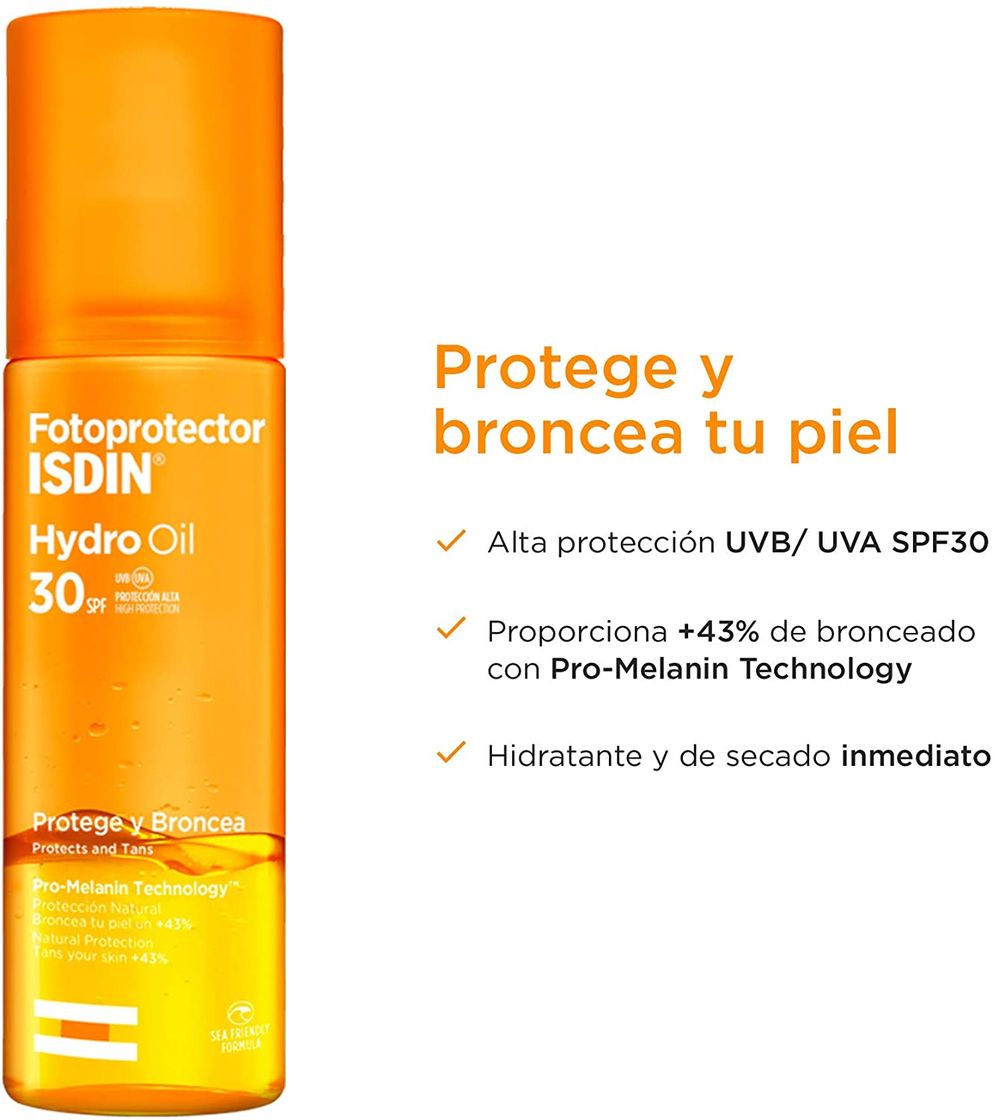 Fashion Isdin hydro oil protege y broncea