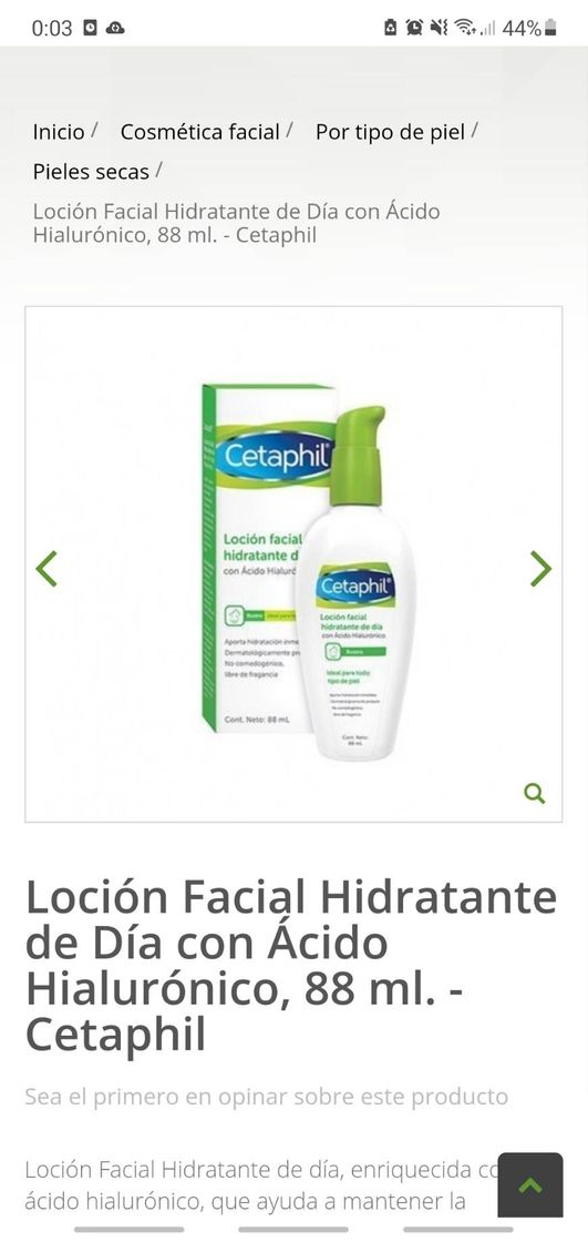 Moda Loción Facial Hidratante de Día con Ácido Hialurónico, 88 ml ...