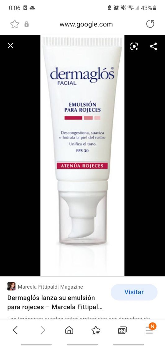 Moda Dermaglos Emulsion Para Rojeces Con Fps 30 50ml