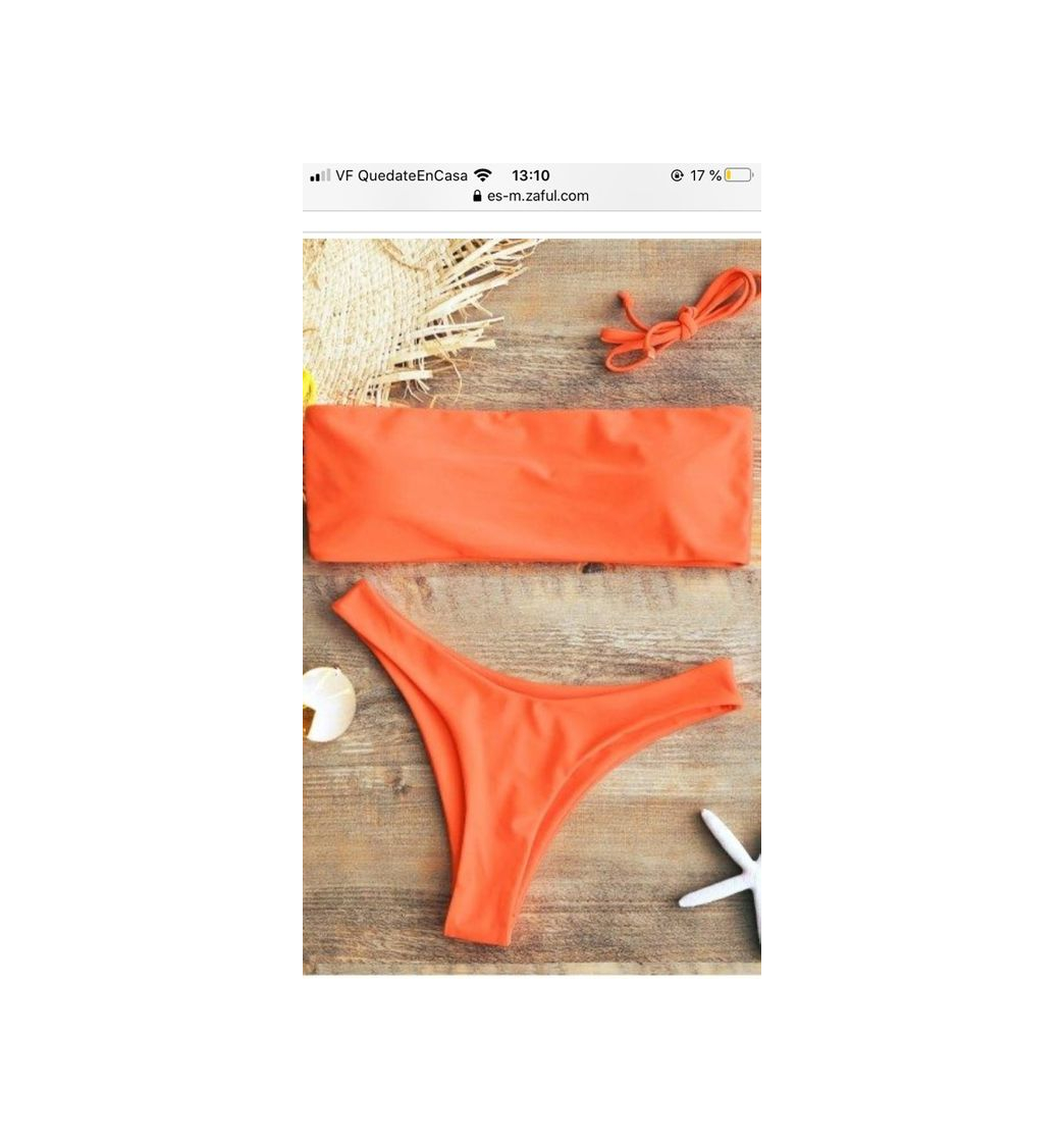 Products [52% OFF] [POPULAR] 2020 Bikini Bandeau Acolchado En Naranja