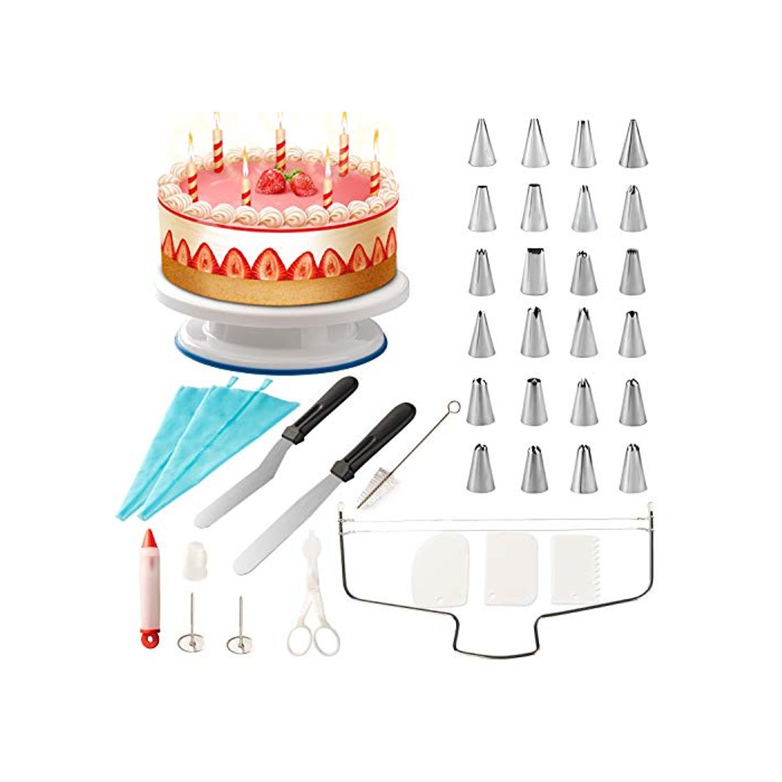 Producto Grandma Shark Cake Turntable Stand Soporte para plato giratorio para decoración de