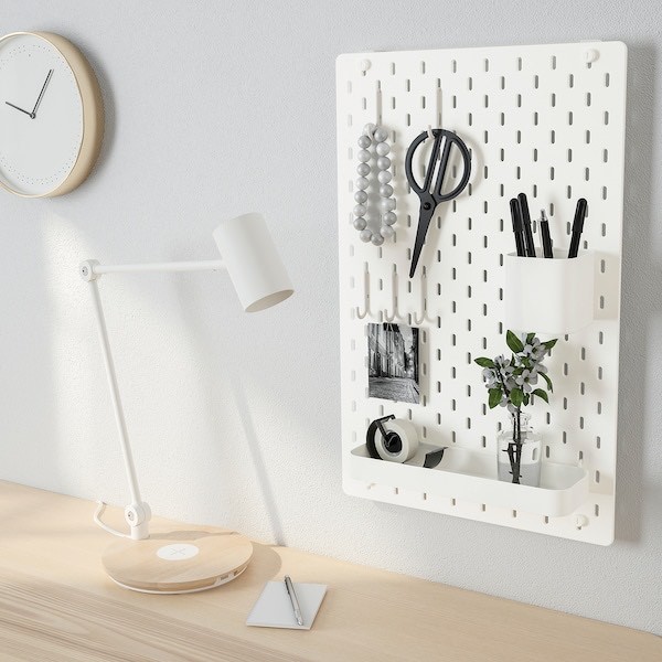 Place My Stylo Collection - Tablero de Clavijas, Color Blanco, 56 x 56