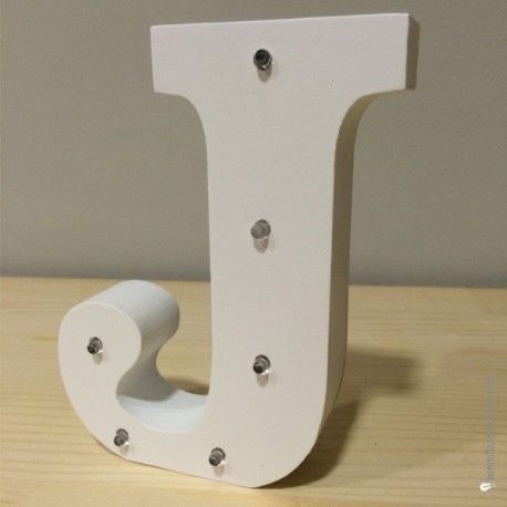 Social Up in Lights Muestra decorativa de madera blanca de las letras del