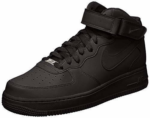 Moda Nike Air Force 1 Mid '07 Zapatillas para Hombre, Negro, Talla EU