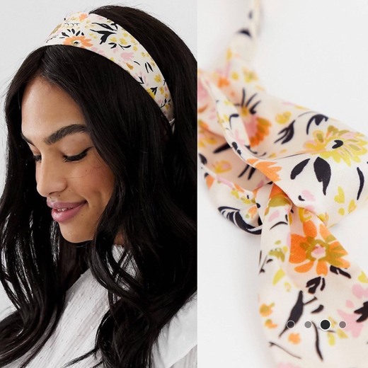 Head band with scarf 