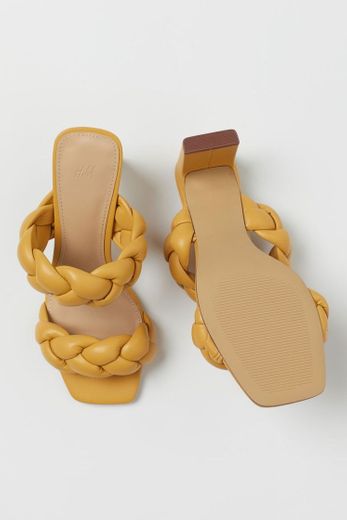 Sandálias - Amarelo mostarda - SENHORA | H&M PT