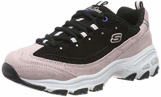 Skechers Women's D'Lites Trainers, Black