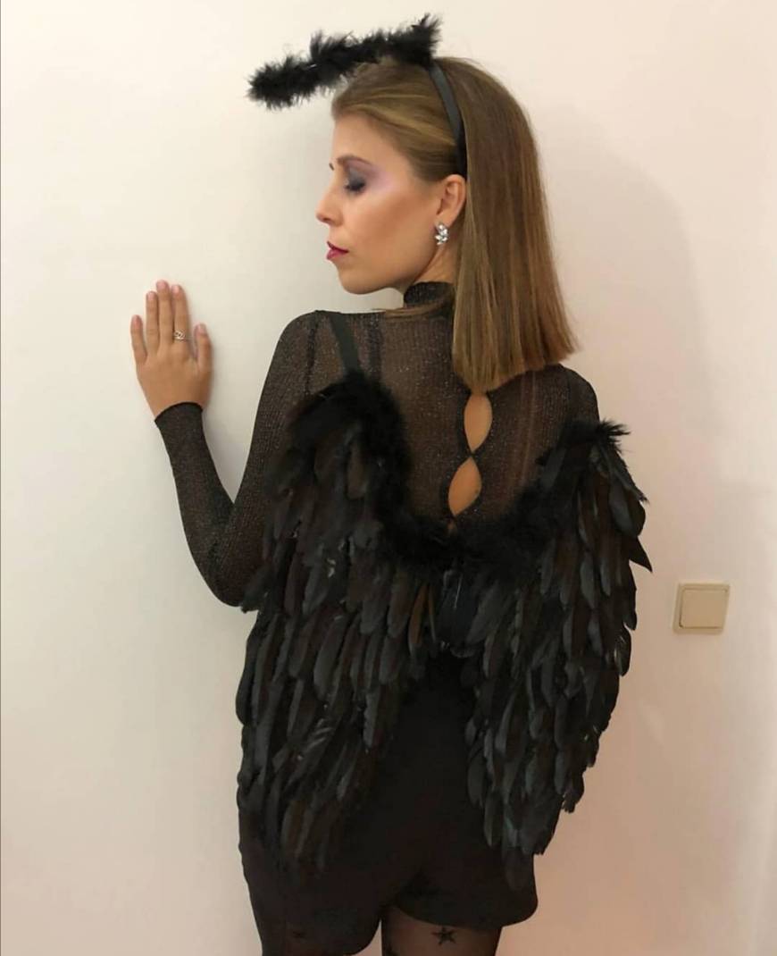 Fashion Black Angel for Halloween