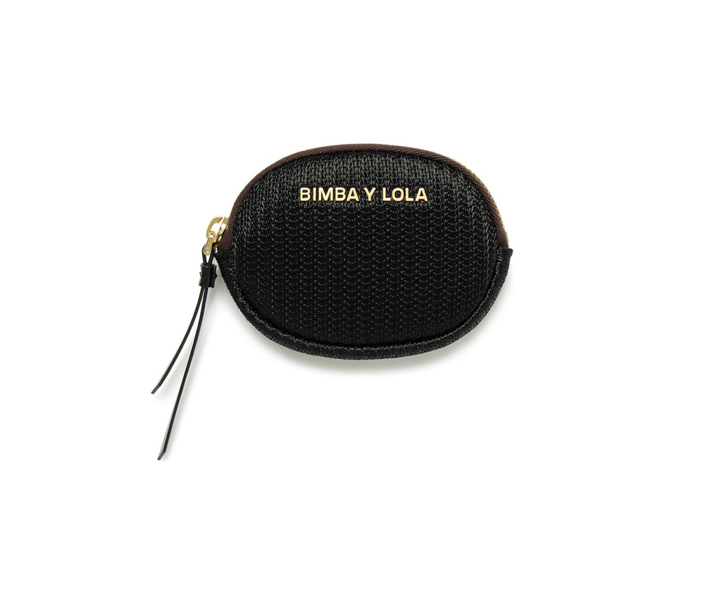 Porta moedas oval preto bimba y Lola