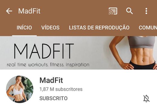 Canal de YouTube - MadFit