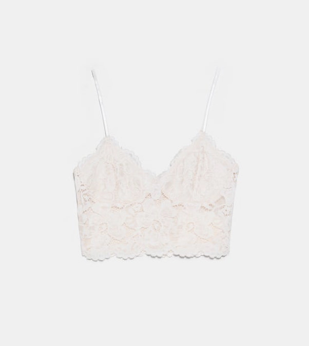 Products Top bralette de renda 