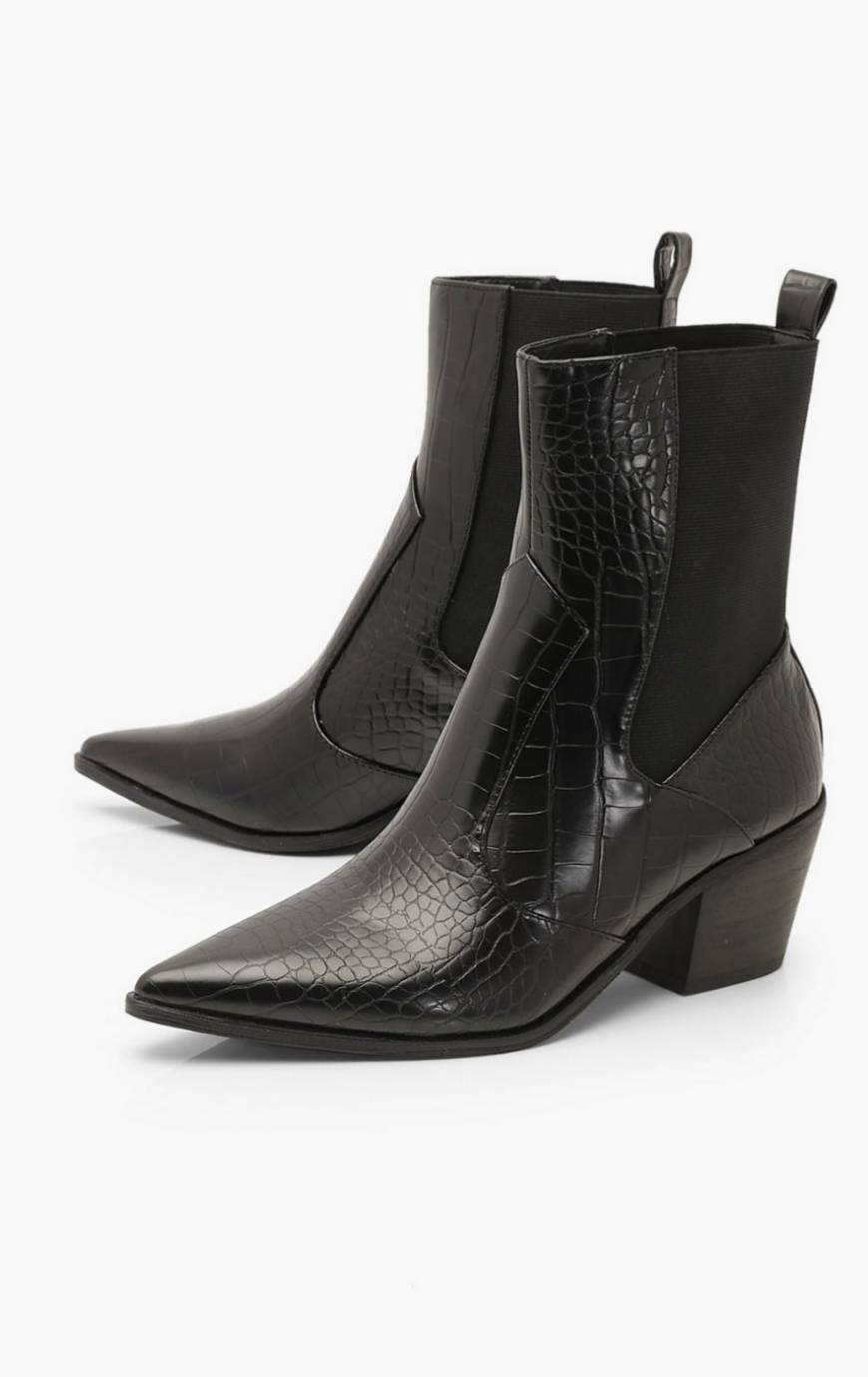 Product Black Textured Boots