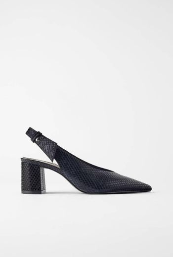 Black Snake Texture Shoes 