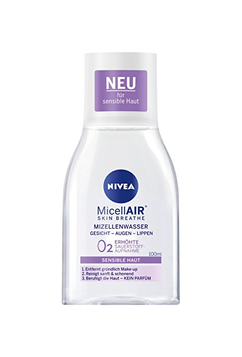 Belleza Nivea Mice llair Skin Breathe Mizell Agua Sensitive piel, 6 unidades