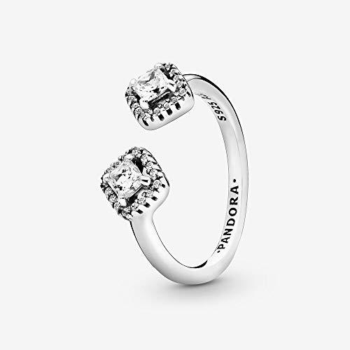 Moda Pandora Anillo Aniversario Mujer plata Plata fina 925-198506C01-52