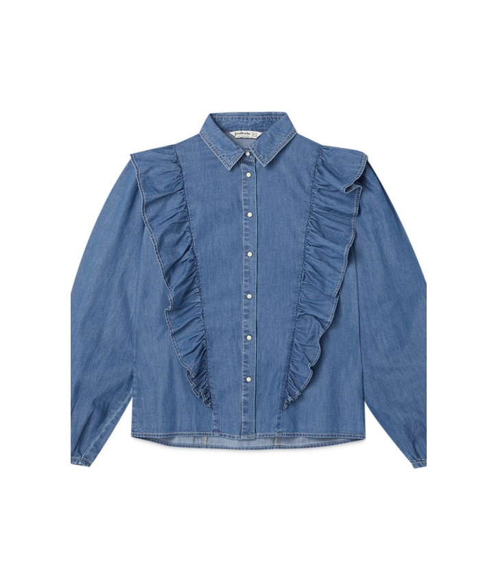 Productos Blusa com folhos denim 