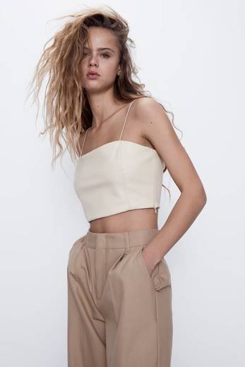 Top cropped Zara