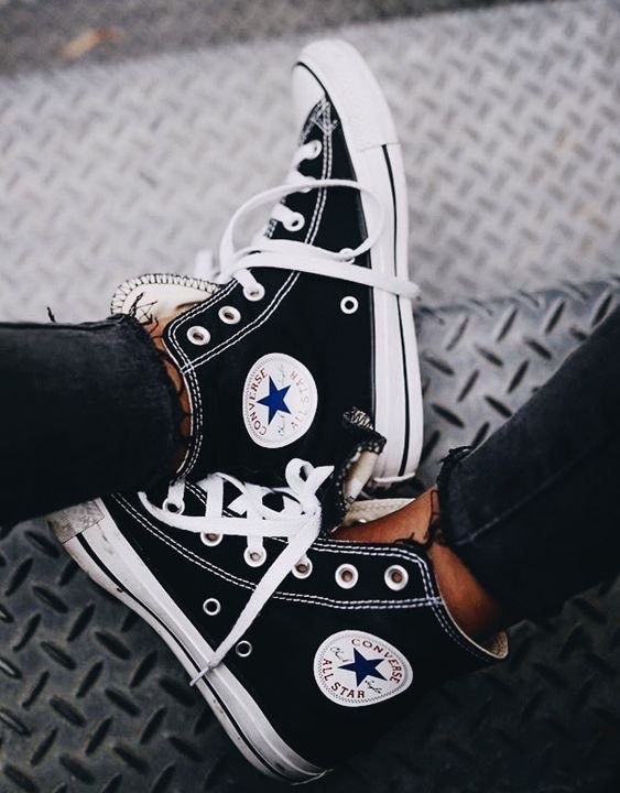 Fashion All star chuck taylor pretos