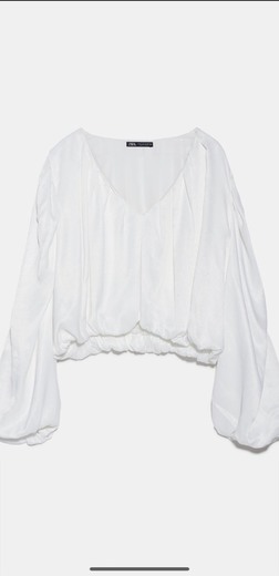 Blusa abaloada zara